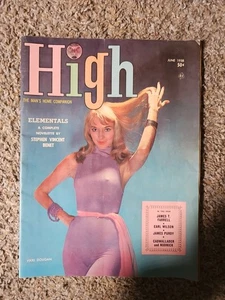 HIGH Magazine June 1958 Sealed Vikki Dougan Purple Dress Cover Vintage Rare - Picture 1 of 4