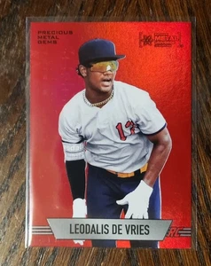 2024 Metal Universe Champions Leodalis De Vries RC RED EDELMETALL EDELSTEINE /100 - Bild 1 von 2