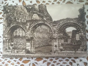 Much Wenlock Abbey Postcard Original Vintage Shropshire Unposted - Picture 1 of 2