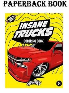 Insane Trucks Coloring Book: Fun Pickups Trucks Adventure with 60 Coloring Pages - Picture 1 of 2
