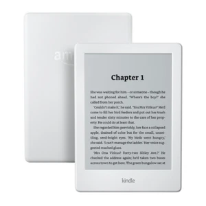 KINDLE 6" DISPLAY E-READER WITHOUT BUILT-IN LIGHT WIFI WHITE 8TH GEN REFURBISHED - Picture 1 of 11