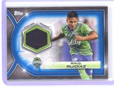 2023 RAUL RUIDIAZ TOPPS MLS SOCCER RELIC JERSEY BLUE 121/199!!