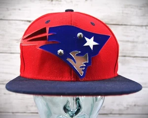 NUEVO ENGLAND PATRIOTS NFL '3D' Espejo Mágico E-FLAG SOMBRERO con Logo 3D - Imagen 1 de 5