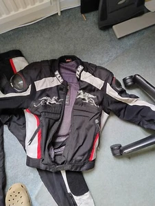 Motorcycle jacket + trousers POLO FLM textile jacket - Picture 1 of 23