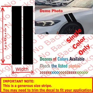 2 Sets of Hood Fender Racing Stripes Vinyl Die Cut Decal | Hash | Generous Size - Picture 1 of 17
