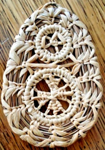 RARE HTF 1970 s Keychain Fob Pendant Pine Needles Handmade Handcrafted Sturdy - Picture 1 of 4