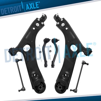 Front Lower Control Arms Sway Bar Outer Tie Rods for Hyundai Tucson Kia Sportage - Image 1 of 4
