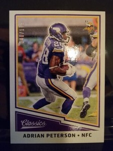 2017 Panini Classics Adrian Peterson Blue Back Minnesota Vikings /175