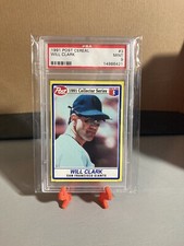 1991 Post Cereal Will Clark PSA MT 9 POP 9 #3