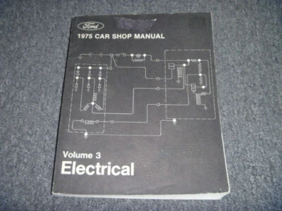 1975 Lincoln Continental Mark IV Town Car Electrical Service Repair Manual xo - Image 1 of 2