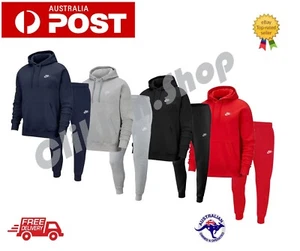 Nike Hoodie + Trouser Sportswear Fleece Sweatshirt Casual Formal - Picture 1 of 13