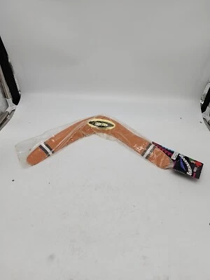 Plastic Returning Boomerang 16” Flying Disk Special Flying Toys Saucers Brown - Image 1 of 4