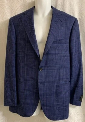 Chaqueta deportiva para hombre Cesare Attolini 42 azul oscuro a cuadros Foto 1 de 4