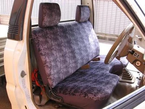CUSTOM MADE PLAIN GREY VELOUR SEAT COVER FIT FORD COURIER+MAZDA BRAVO 1990-1998 - Picture 1 of 3