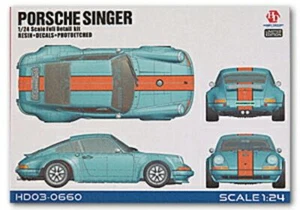 Kit de detalles completos Hobby Design 1/24 Porsche 911 Singer HD03-0660 - Imagen 1 de 10