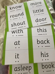 Phonics Words Laminated 30 Total Plus Read Write Ink Flash Cards - Picture 1 of 9