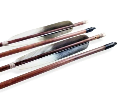 Yumi Longbow Arrows, Traditional Japanese Bamboo Kyudo Arrows 39 inch  100 cm - Image 1 of 4