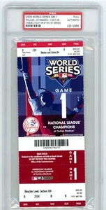 Boleto de la Serie Mundial MLB 2009 PSA Filadelfia Phillies Nueva York Yankees juego 1 - Imagen 1 de 1