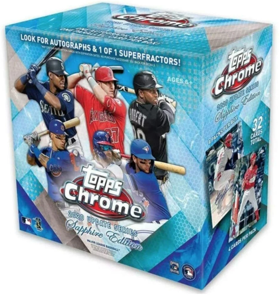 2020 Topps Chrome Update Series Baseball MLB Sapphire Edition Box FACTORY SEALED - Image 1 of 1