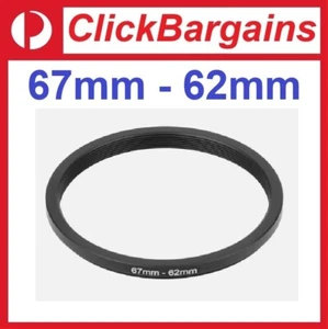 67mm to 62mm Step Down Metal Camera Lens Filter Adapter Ring / Stepping 67-62 mm - Picture 1 of 3
