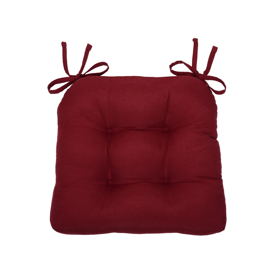 Cojines para silla de granja de campo de colores lisos con lazos - Colores surtidos Foto 1 de 4