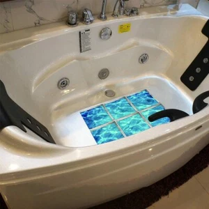 Bathtub Shower Sticker Decal Safety Treads Non Slip Applique Anti Skid Mat Decor - Picture 1 of 8
