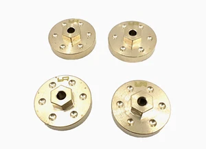 Yeah Racing- Axial SCX24 1/24 Brass Wheel Hex Hub Set 4pcs (7g each) - OZRC KM - Picture 1 of 3