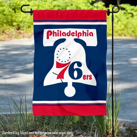 Philadelphia 76ers Vintage Throwback Retro Classics Garden Yard Banner Flag Cover