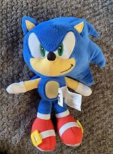 Sonic the Hedgehog 9” Plush Stuffed Toy Blue Blur Modern Design JAKKS