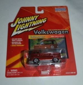 2004 JOHNNY LIGHTNING VOLKSWAGEN - 1966 VOLKSWAGEN TYPE 2 PICKUP RED / CARD # 14 - Picture 1 of 3
