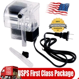 Aquarium Fish Tank Mini Waterfall Hang On External Oxygen Pump Water Filter - Picture 1 of 8