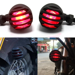 Luces traseras intermitentes de freno rojas para motocicleta Harley Honda Kawasaki - Imagen 1 de 12