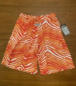 Zubaz Shorts Kansas City Chiefs Colors Size Large Baggy 80s 90s Vintage NWT - Picture 1 of 14