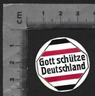 (AOP) Germany God Save Germany vintage diecut propaganda poster stamp