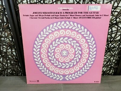 Julian Bream - J.S. Bach: A Program For The Guitar - Mono W-9078 Collectors Foto 1 de 4