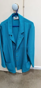 FELLA HAMILITON WOMENS JACKET TURQUOISE COLOUR SIZE 16 PRE OWNED - Picture 1 of 3
