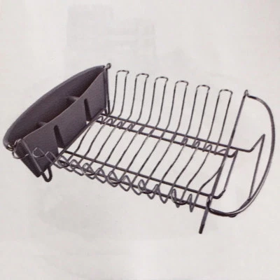 Estante escurridor de platos D.LINE mediano resistente Chr/Pvc con carrito 44,5x33x12 cm ¡gris! Foto 1 de 2