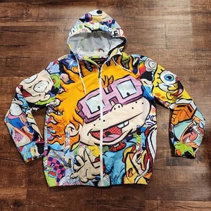 Members Only x Nickelodeon Rugrats zip Windbreaker Jacket Men’s Sz M ren stempy  - Picture 1 of 23