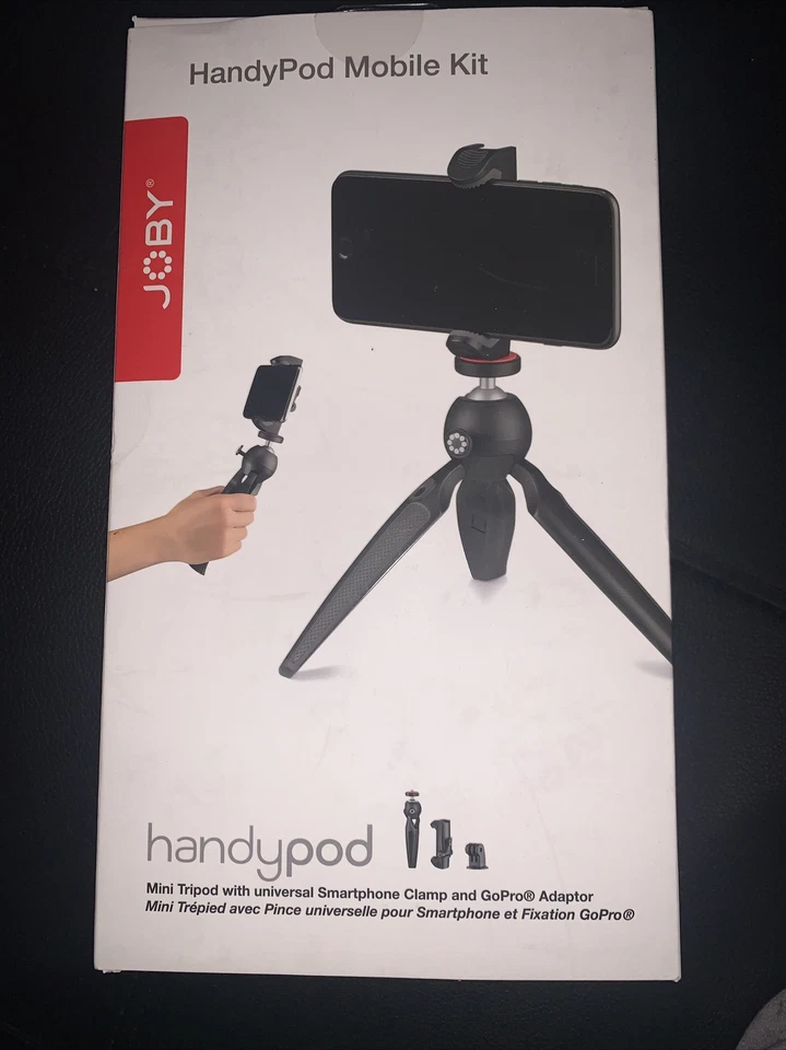 Joby HandyPod Mobile Kit Mini Tripod Universal Smartphone Clamp GoPro Adapter - Image 1 of 4