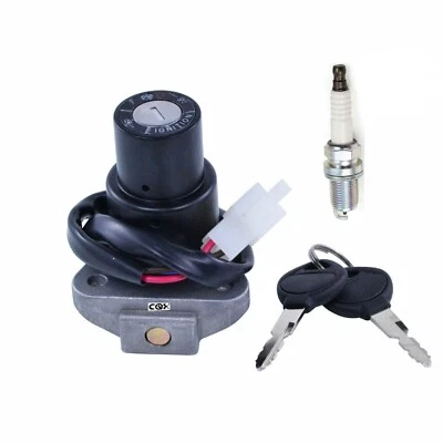 Interruptor de ignição com chaves + vela de ignição para Yamaha Exciter 250 SR250 (1980-1982) - Imagem 1 de 4