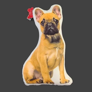 French Bulldog Shaped Decorative Body Pillow 17” Bedding Dogs Dog Gift Okeo-Tex - Picture 1 of 15