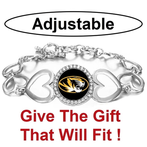 Special University Missouri Tigers Womens Silver Link Bracelet w Gift Pkg D27 Cover