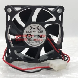 1 PCS  T&T  Fan 6020L12S ND1  DC12V 0.12A  60*60*20MM 2 wire cooling fan - Picture 1 of 3