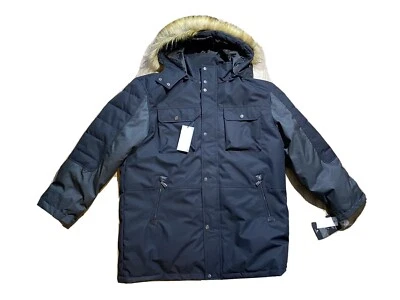 Rainforest Featherless Thermoluxe Black Weather Resistant Parka Coat Sz XXL New - Image 1 of 4