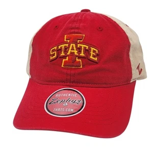 Iowa State Cyclones ISU Zephyr Two-Tone Relaxed-Fit Strapback OSFM Hat Cap NEW - Picture 1 of 7