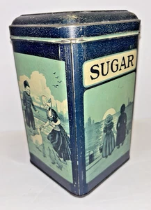 RARO Bote de Azúcar Lata De Colección Antiguo Producto de Calidad de Iten Caja de Bote de 4x7" - Imagen 1 de 13