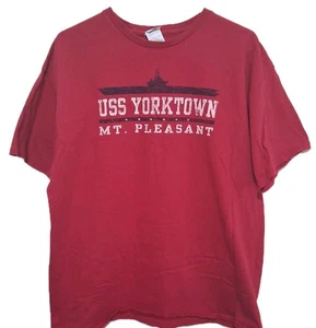Delta Pro USS Yorktown Mt Pleasant Herren T-Shirt XL Rot Kurzarm - Bild 1 von 5