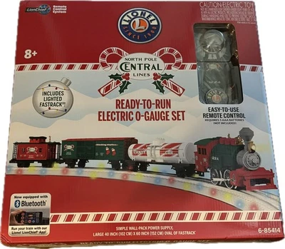 Lionel North Pole Central Bluetooth Lighted FasTrack RailSounds RTR  O Train Set - Image 1 of 4