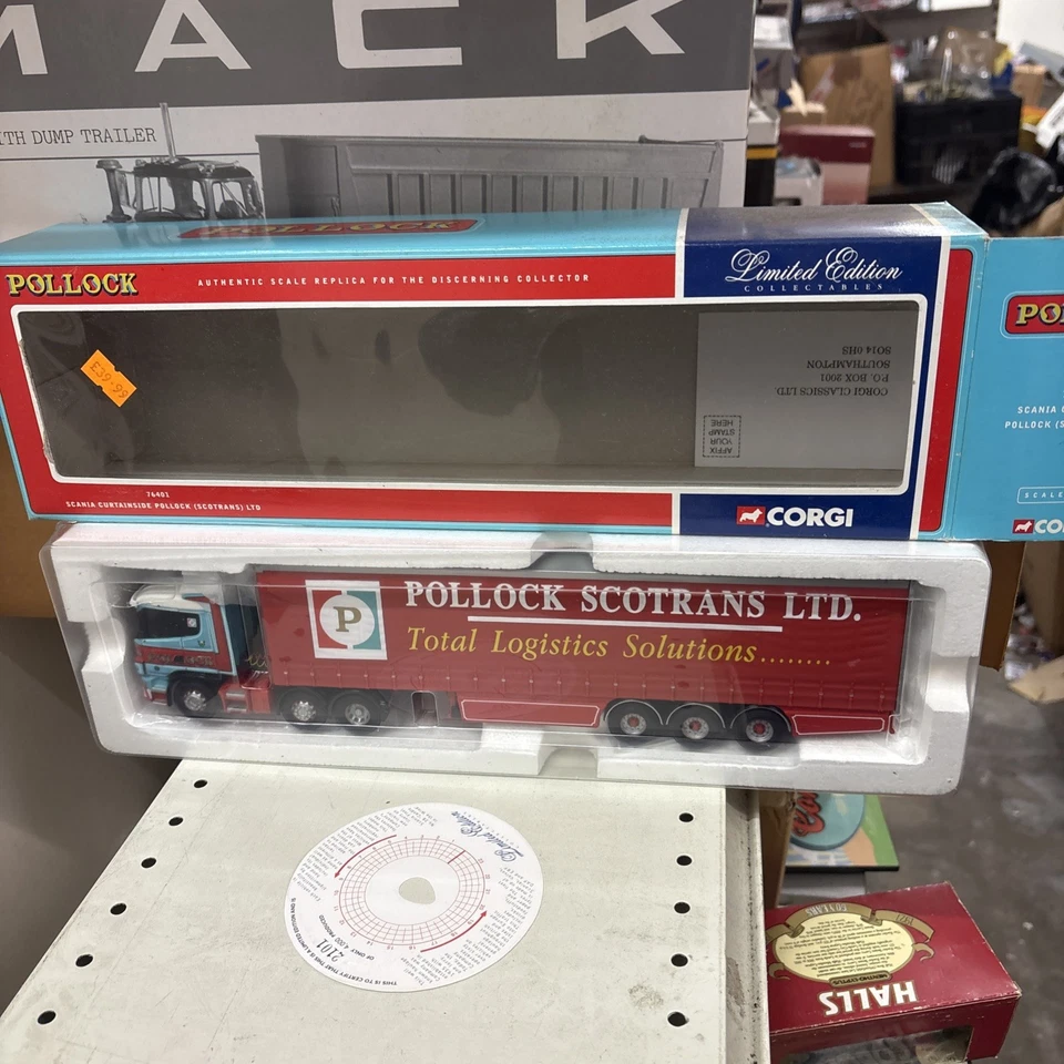 Corgi 76401 Scania Curtainside - Pollock (Scotrans) Ltd. - Image 1 of 1