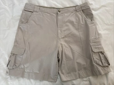 Pantalones Cortos de Carga John Ashford Para Hombre 44 (43 X 9.5) Multibolsillos Beige Bolsillos con Solapa Foto 1 de 4